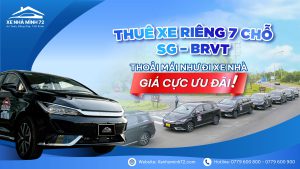 Thuê xe 7 chỗ trọn chuyến từ Sài Gòn đi Bà Rịa - Vũng Tàu